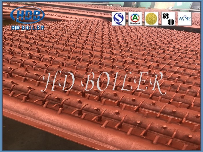 Standar ASME Spesifikasi Disesuaikan Panel Dinding Air Boiler Stainless Steel Tabung Dinding Air Dalam Boiler