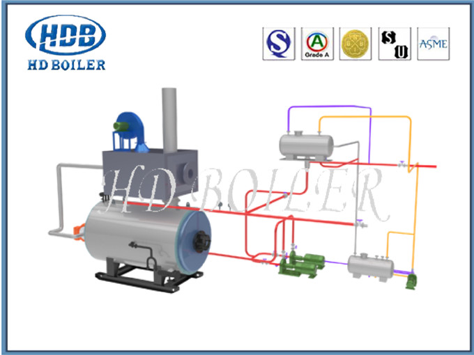 Alloy Painted ISO9001 HRSG Heat Recovery Steam Generator Untuk Pembangkit Listrik