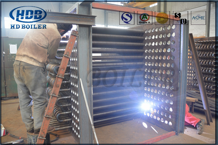 Spiral Type H Type Fin Tubes Boiler Economizer ASME Untuk Boiler Bed Fluifized Beredar