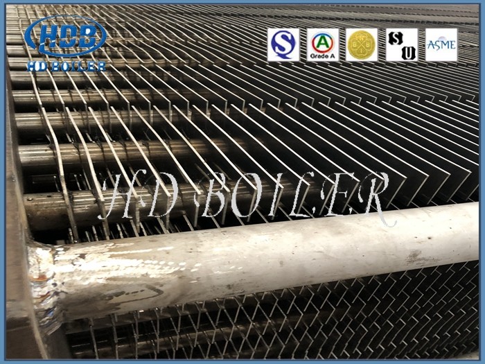 Bagian Pemanas Stainless Steel Tabung Sirip Boiler Tabung Sirip H Ganda Untuk Pembangkit Listrik