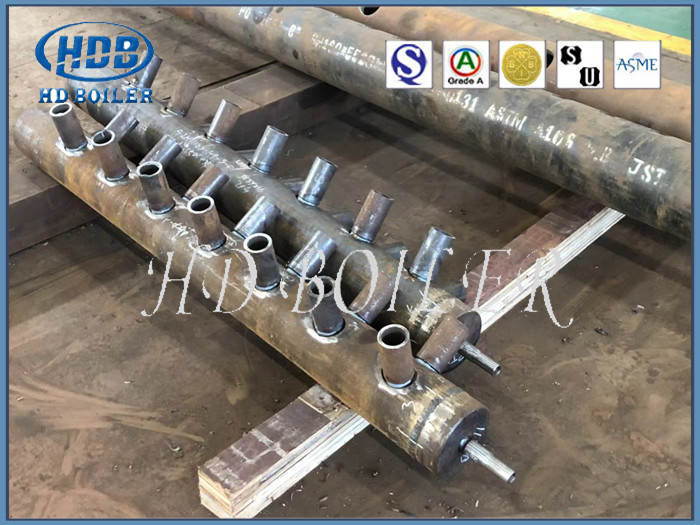 Sertifikasi ASME CFB Boiler Manifold Headers Pressure Parts Untuk Utilitas Boiler