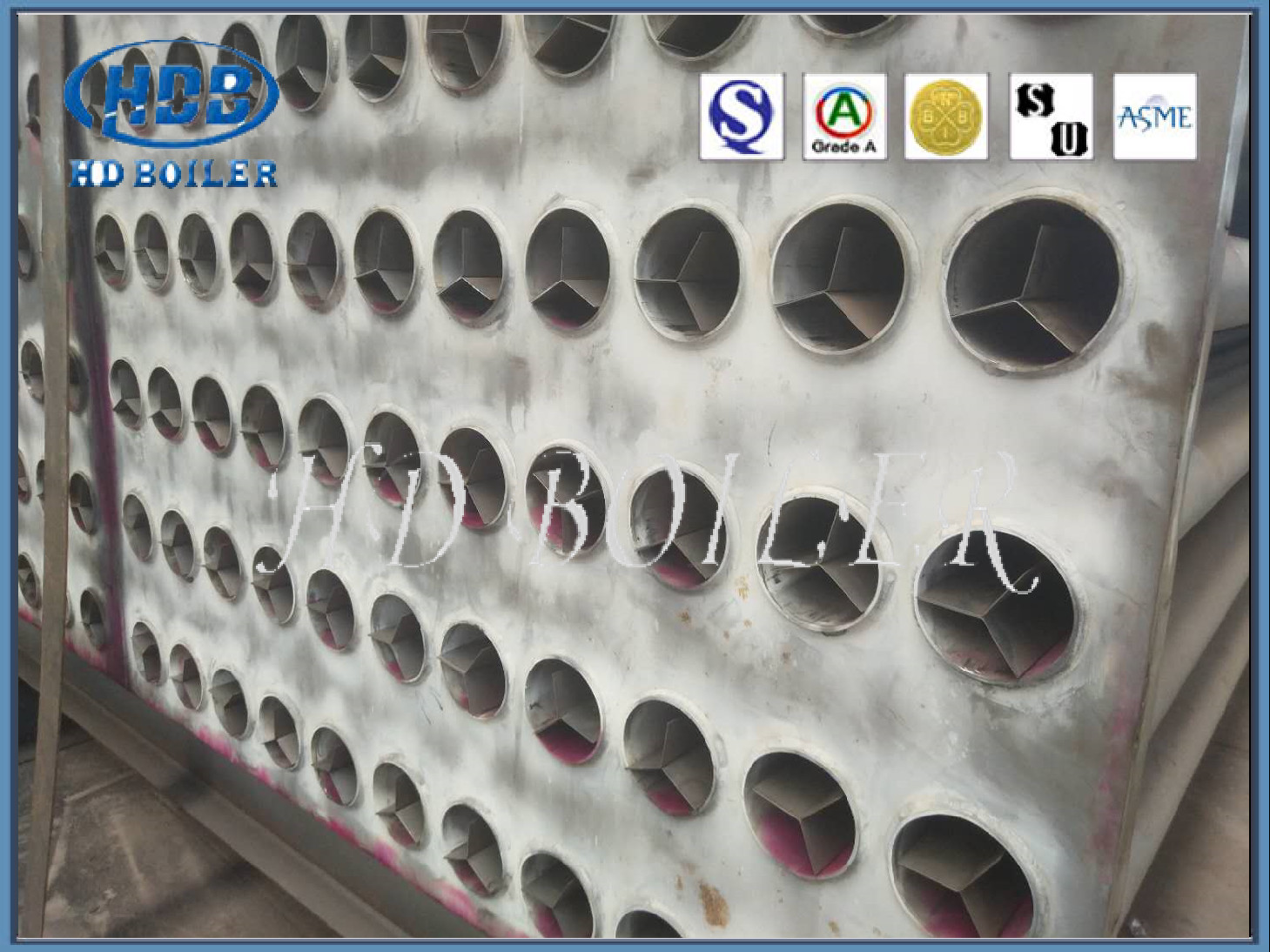 Preheater Udara Tubular Baja Berdinding Tipis Untuk Boiler Berbahan Bakar Batubara CFB Di Pembangkit Listrik